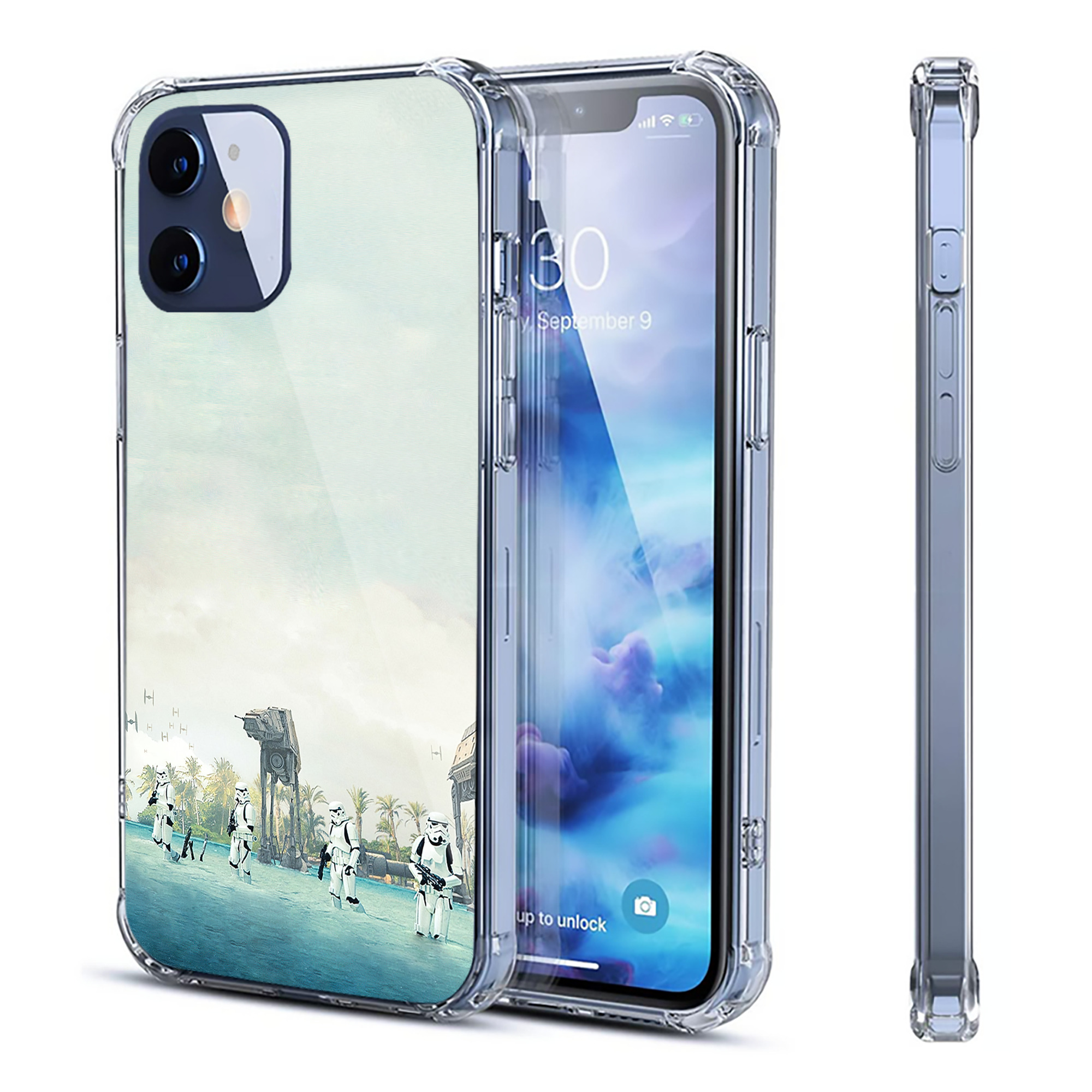 （画像用） スター・ウォーズ Star Wars 【iPhone 12シリーズ対応】透明スマホケース（クリアソフトケース）